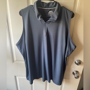 Slazenger Women's sleeveless Golf shirt! Size 3X! Dark blue/dark gray!